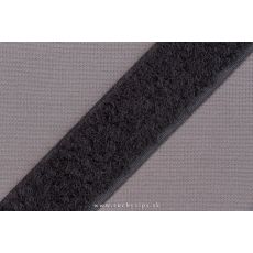 Suchý zips 25 mm čierny vlas