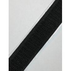 Suchý zips 20 mm háčik čierny samolepiaci